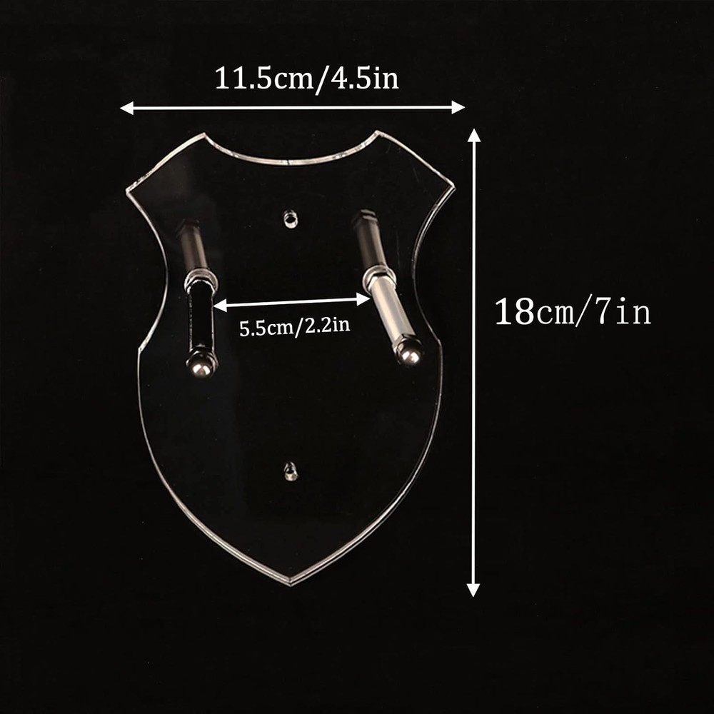 Multi-Purpose Transparent Sword Rack - Easy Assembly Display Solution