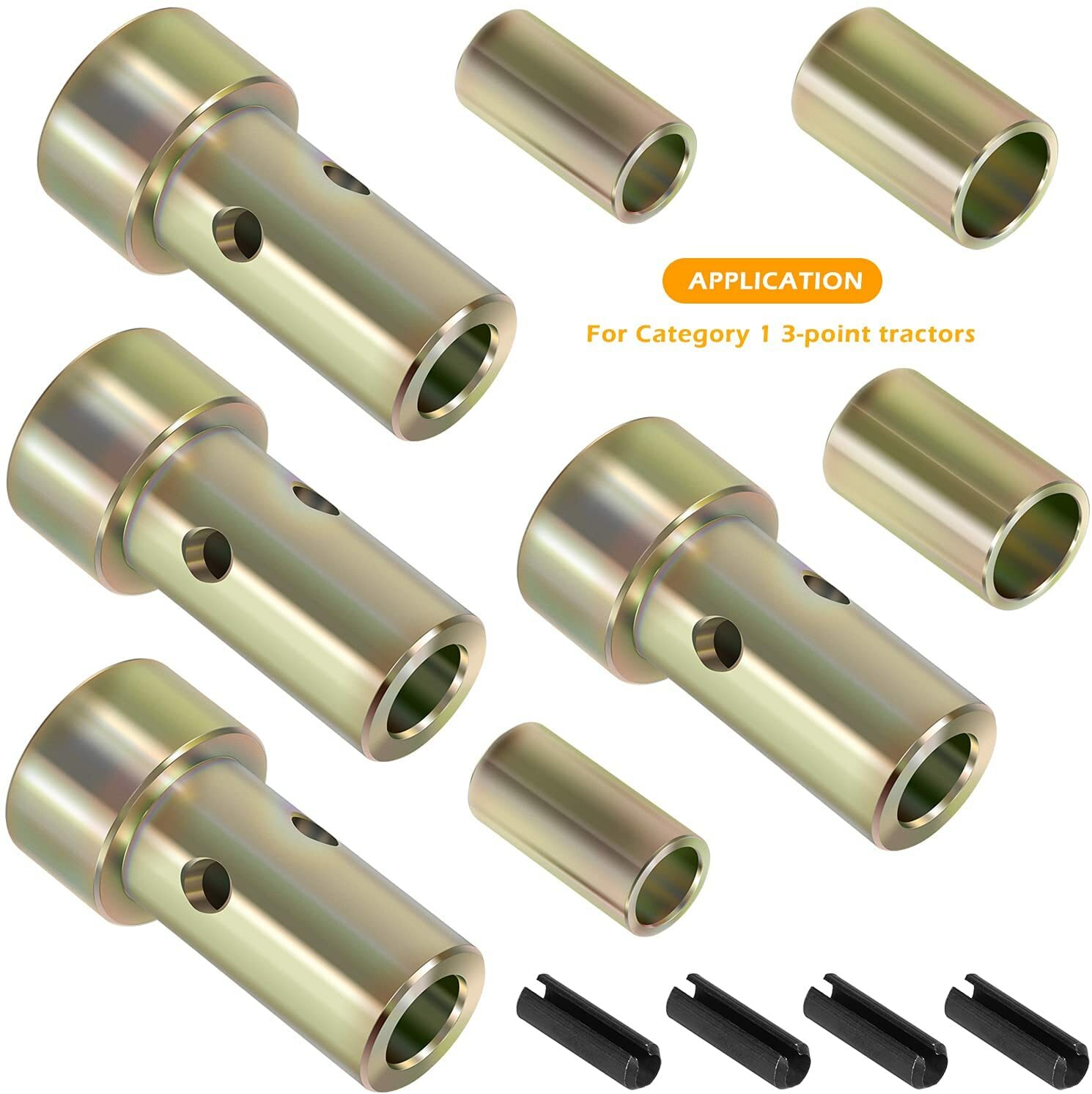 TK95029 Quick Hitch Adapter Bushing for Category 1 3-Point Hitch Tractor (2 Set)