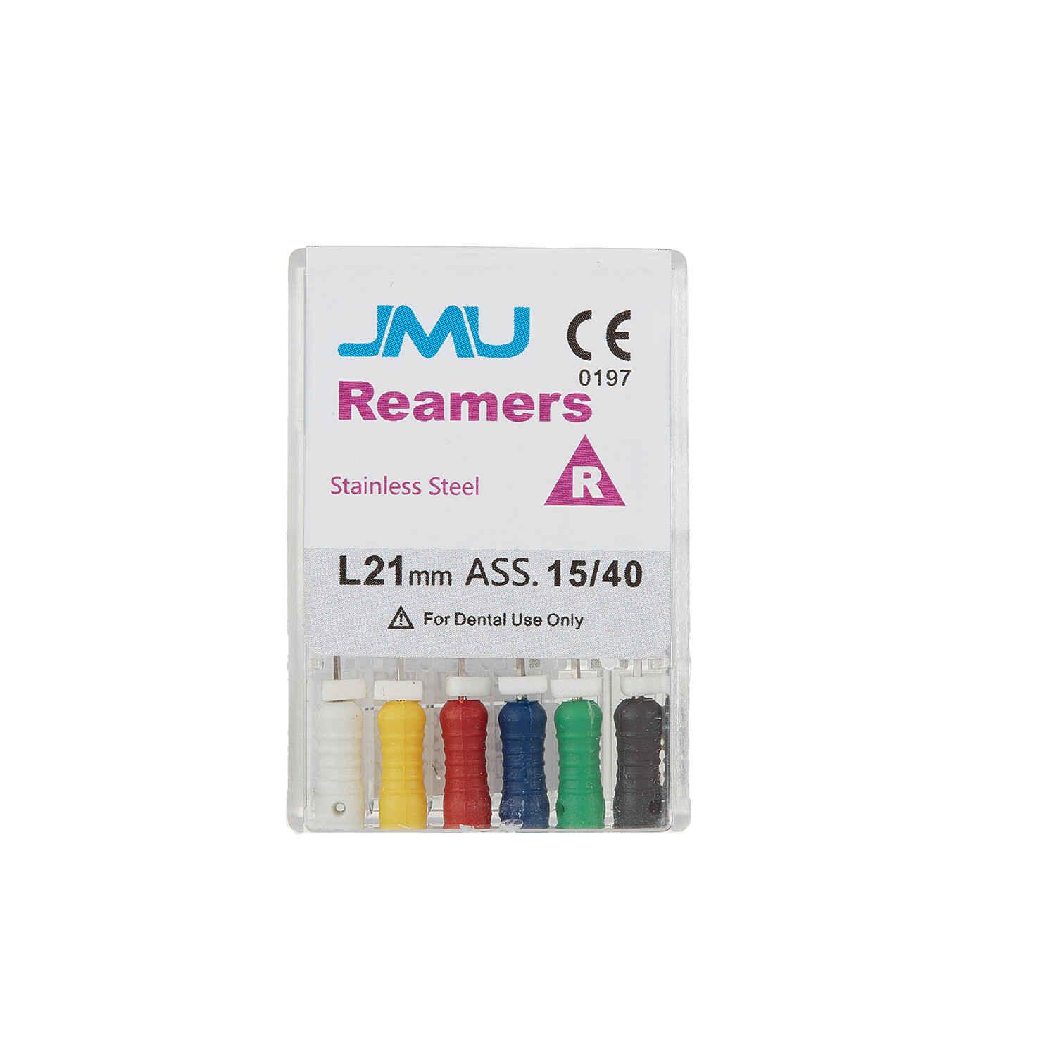 6PCS Dental Endodontic Root Canal Hand Use Reamers 21-31mm Stainless Steel