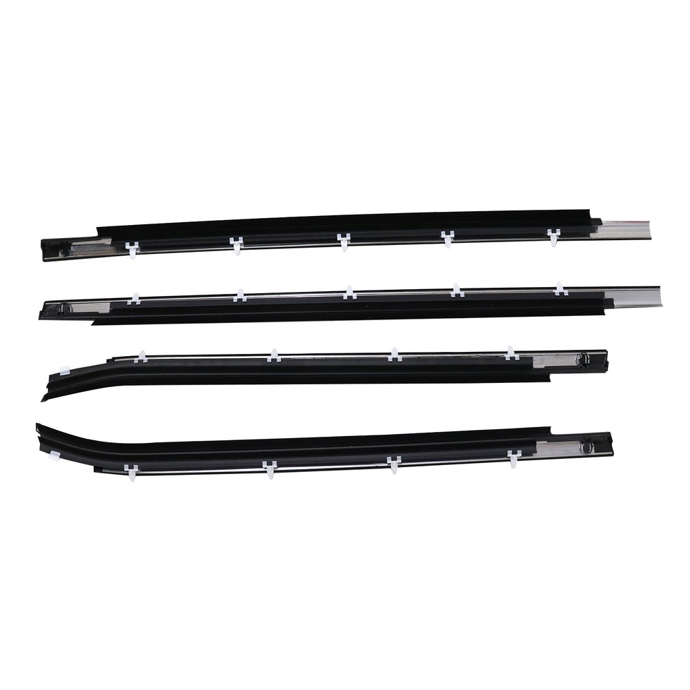 4Pcs Fit Toyota Tundra 2000-2006 Double Cab Weatherstrip Outer Lower Window
