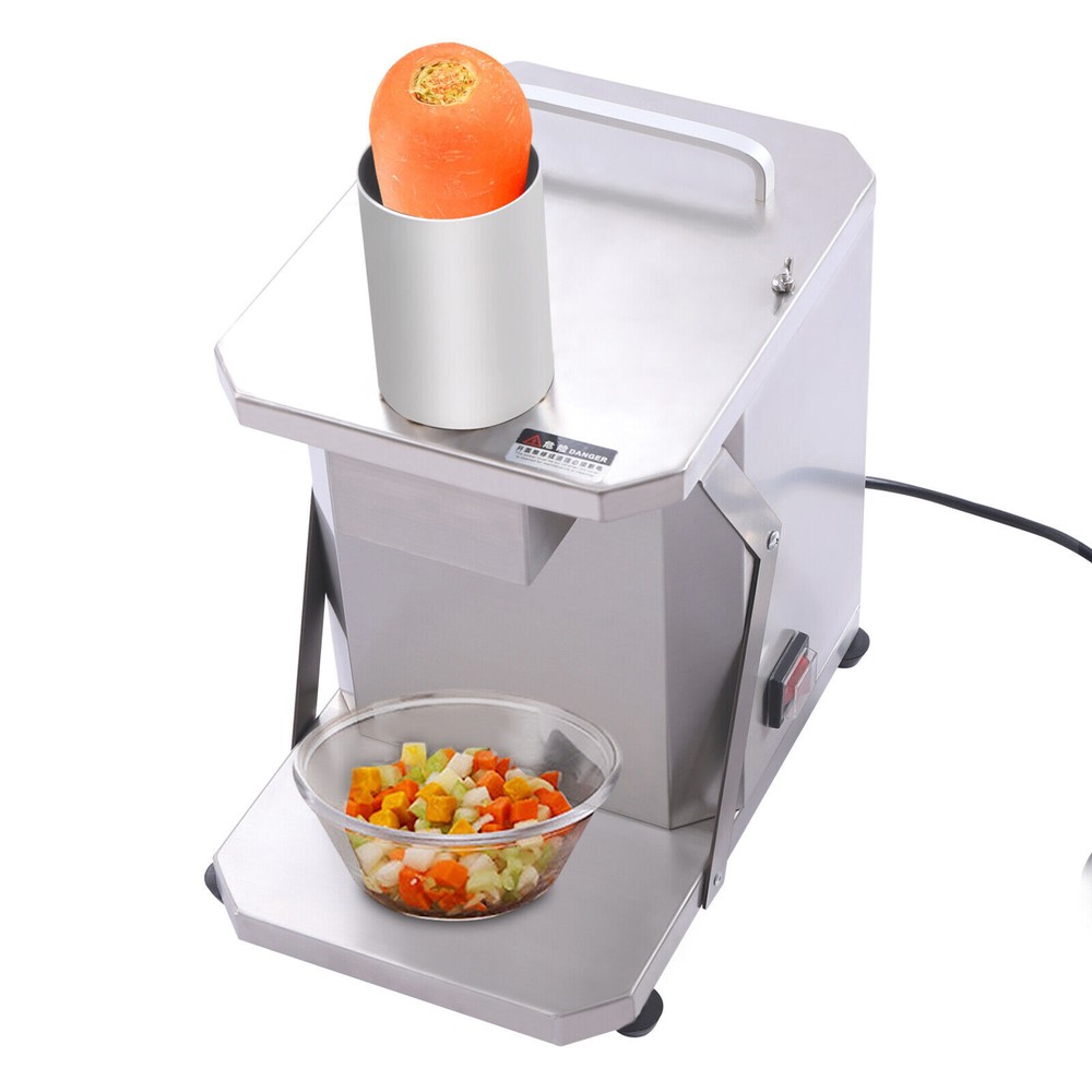 Commercial Electric Vegetable Dicer with Three Blade Sizes for Efficiency