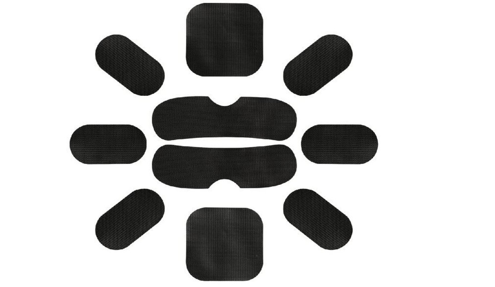 19PCS Universal Helmet Pads Replacement Foam Cushion Pads Hook Loop Kit Set