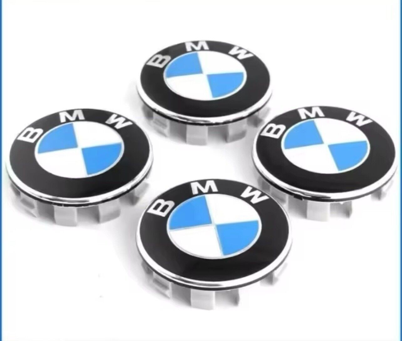 4PCS BMW 68mm Wheel Center Hub Caps Logo Badge Emblem Rim Hubcaps Emblem 🔥