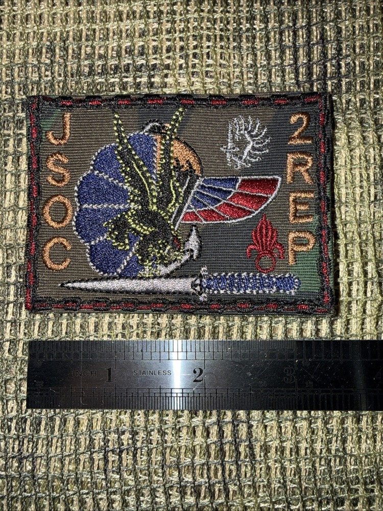 French Foreign Legion 2 Rep JSOC Para Commando Afgan War Patch