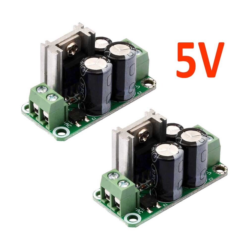2/10PC Single Regulated Power Supply Module DC 5/9/12V rectifier filter board 1A