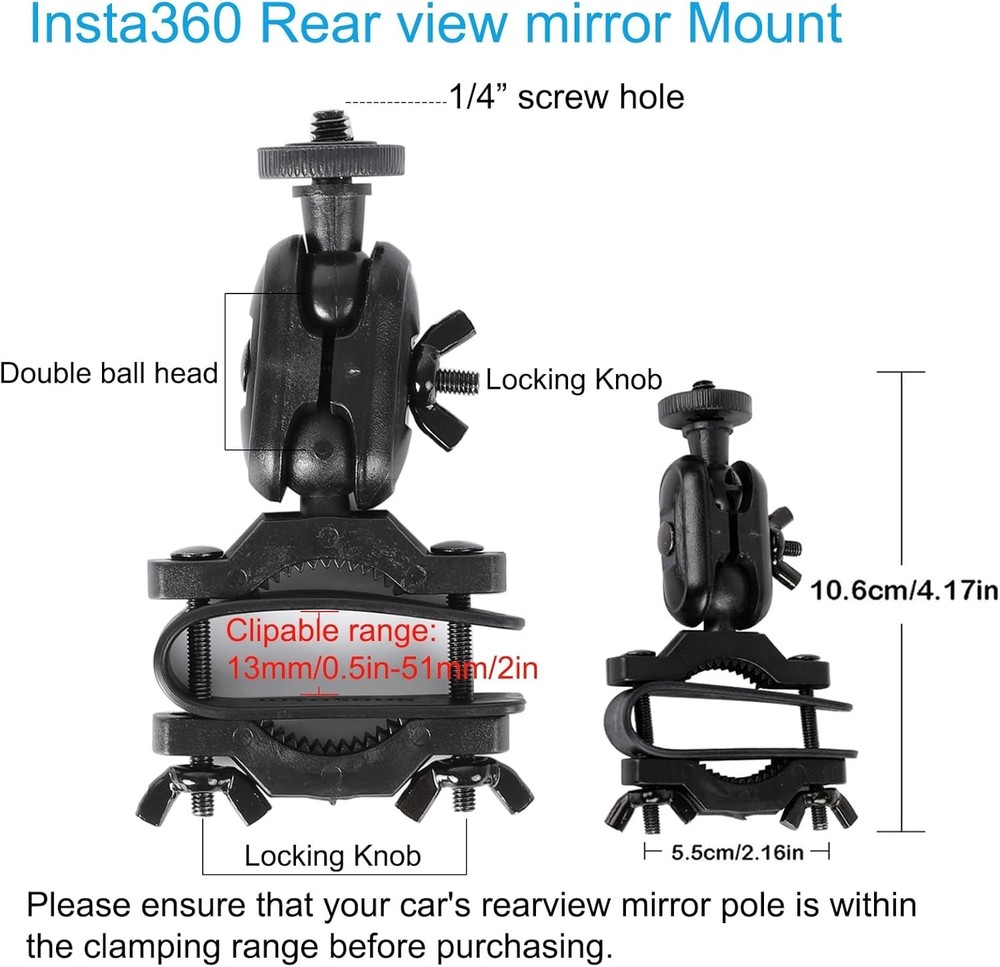 Universal Suction Cup Action Camera Mount for Safe Driving - 360° Adjustable