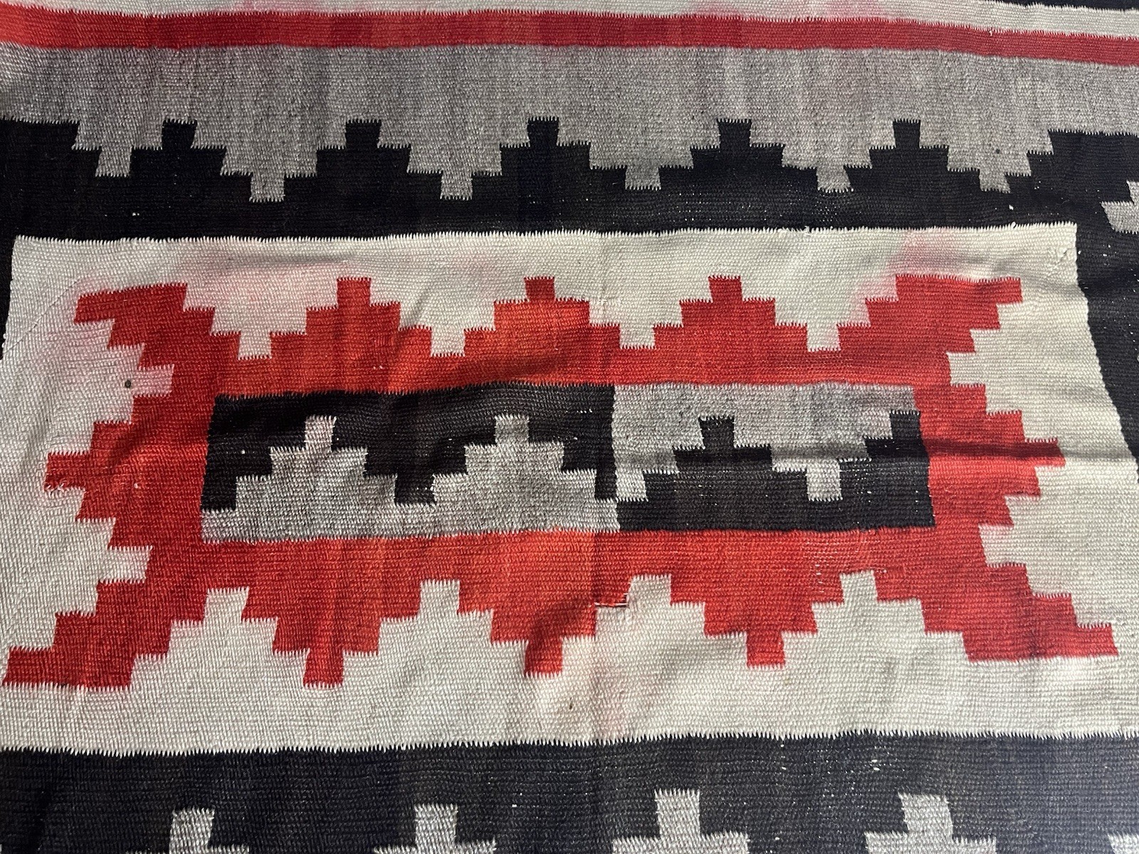 Antique Estate Navajo Ganado Weaving Approximately 72” X 49” Just $399!