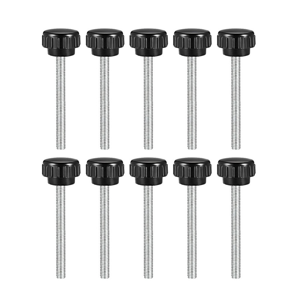 M5 x 50mm male thread knurled locking knobs 10 pcs