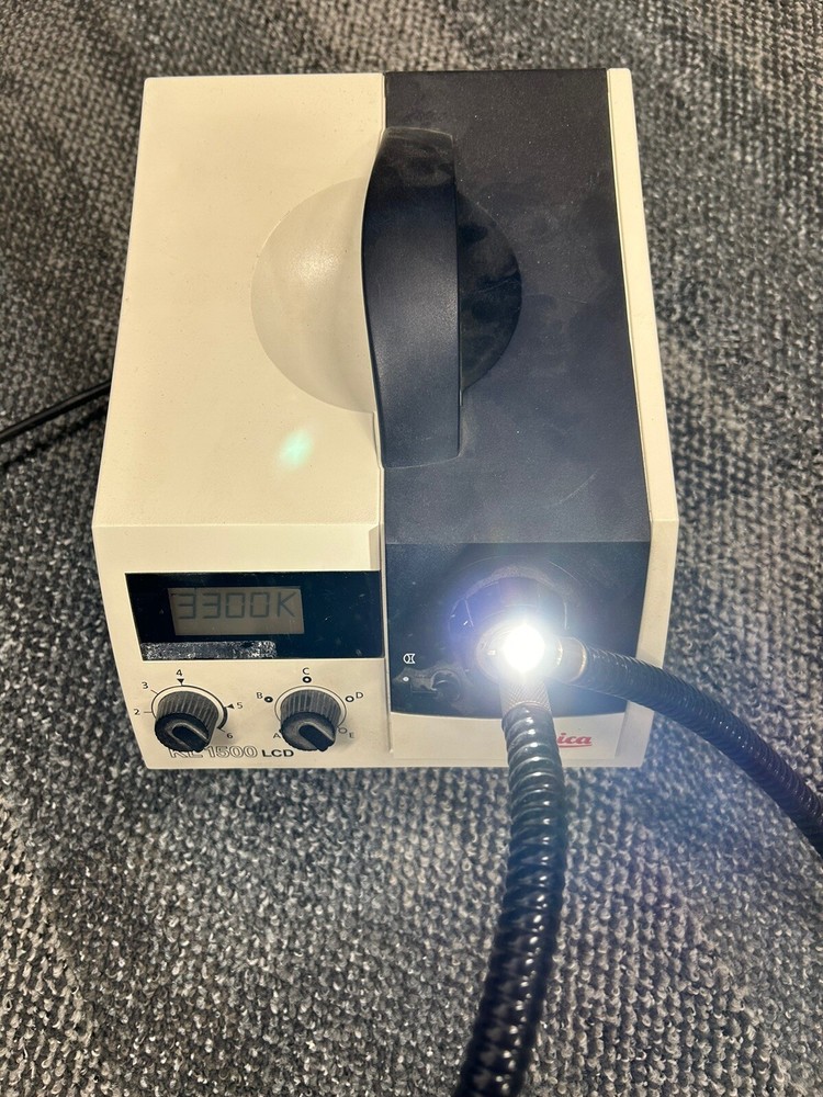 Leica Model KL 1500 LCD Fiber Optic Light Source, With Flexible Light Guide