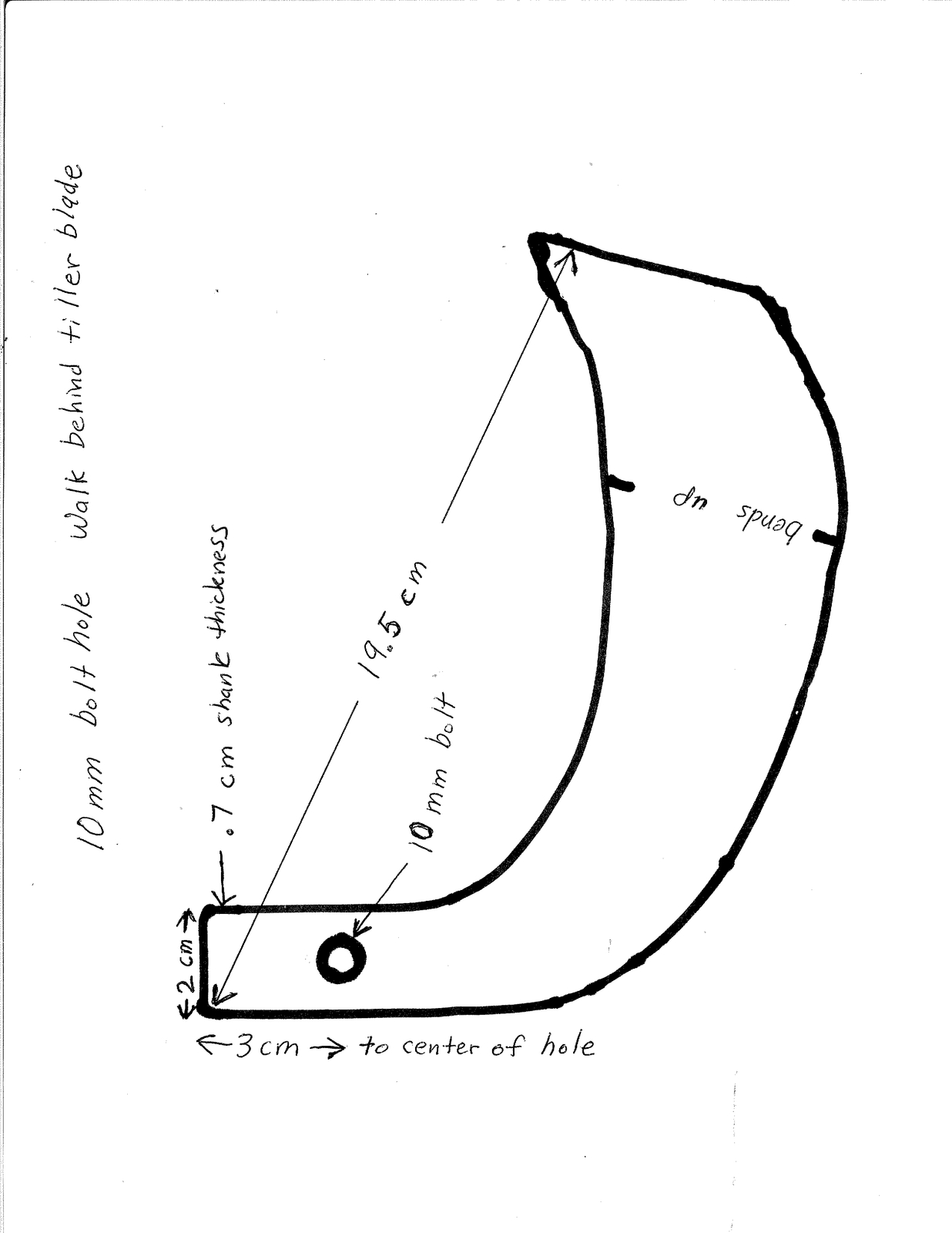 12 Right blades 12 left blades for walk behind tiller uses 10 mm bolt qty 24