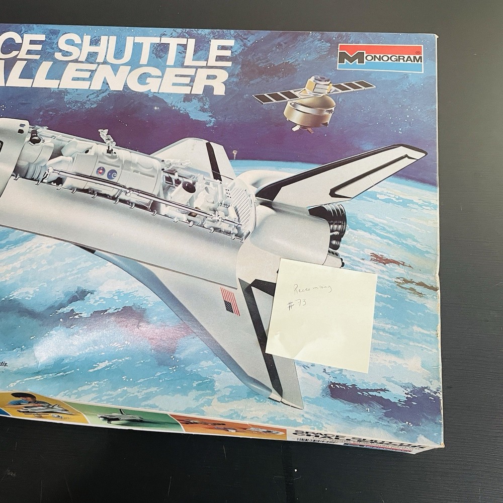 Monogram Space Shuttle Challenger 1/72 Model Kit #5702 One Piece Missing