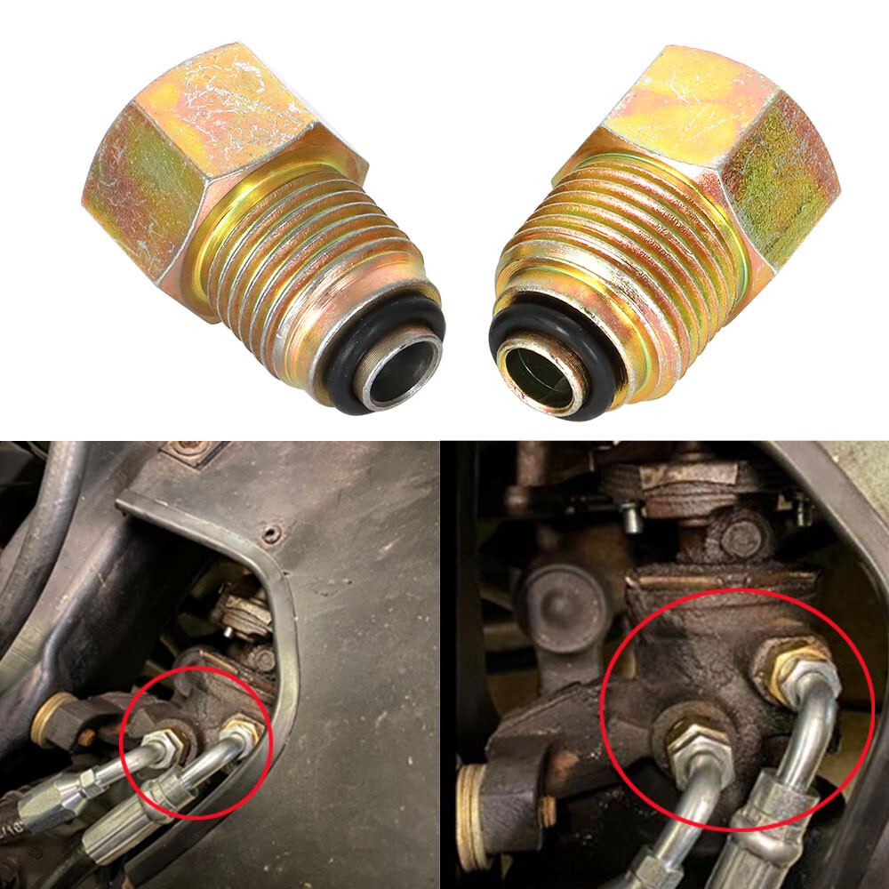 For GM Power Steering Adapter Fitting Inverted Flare Steering Box O-Ring Hoses
