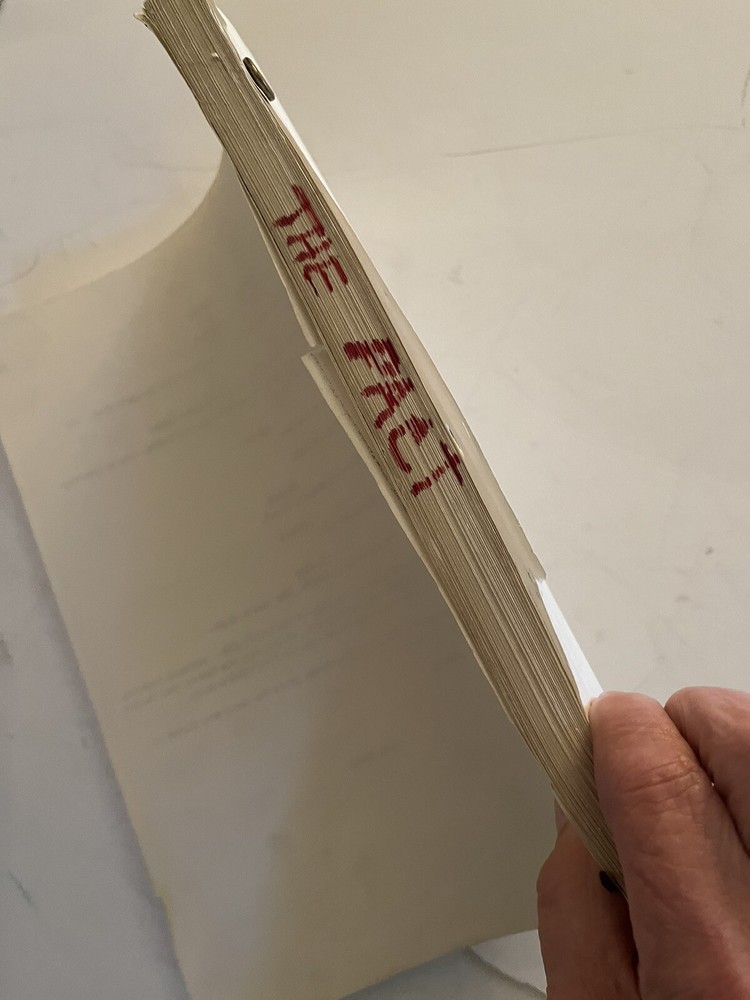 original script “The Pact” 1978 by Peter S. Jordan