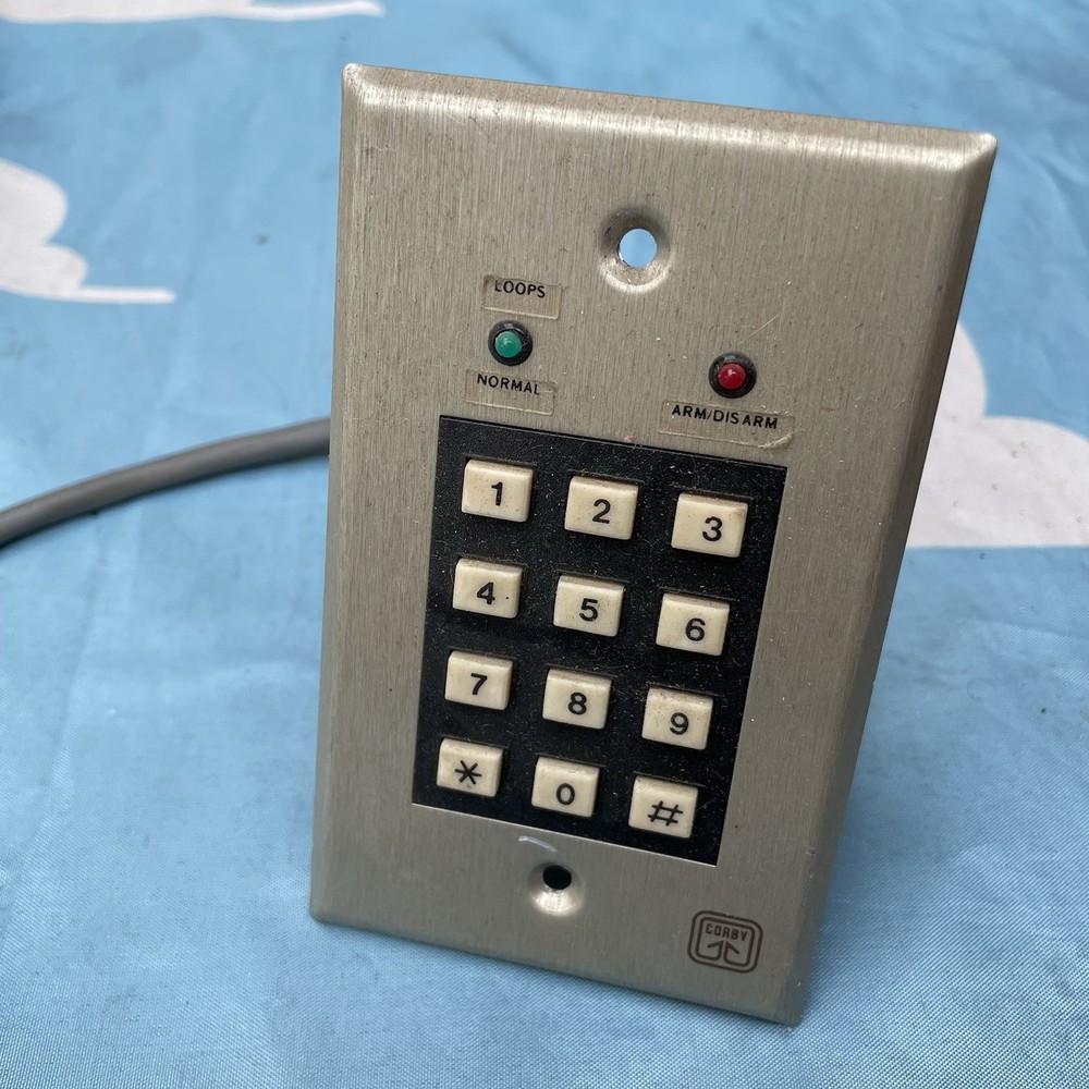 Corby 7020 Numeric Keypad Panel Single-Gang 2 LED Indicators for Security System