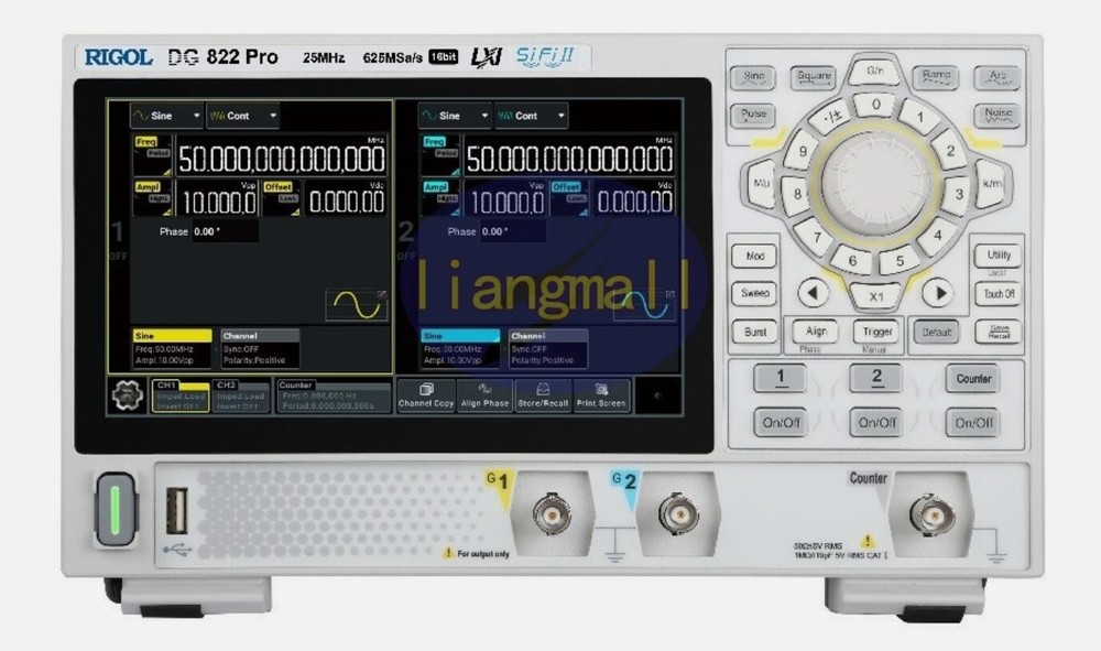 1PCS NEW Rigol DG822 Pro Function/Arbitrary Waveform Generator 2 Channel 25 MHz