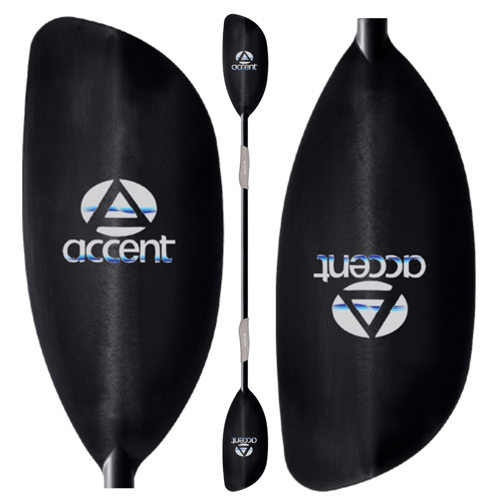 Accent Rage Carbon Whitewater Kayak Paddle with Advantage Grips