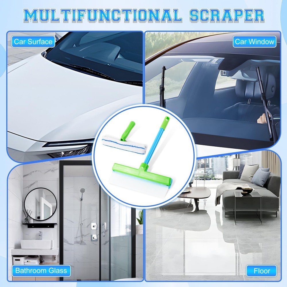 Recyclable Silicone Window Squeegee Kit, Window Cleaning Kit, Window Squeegee...