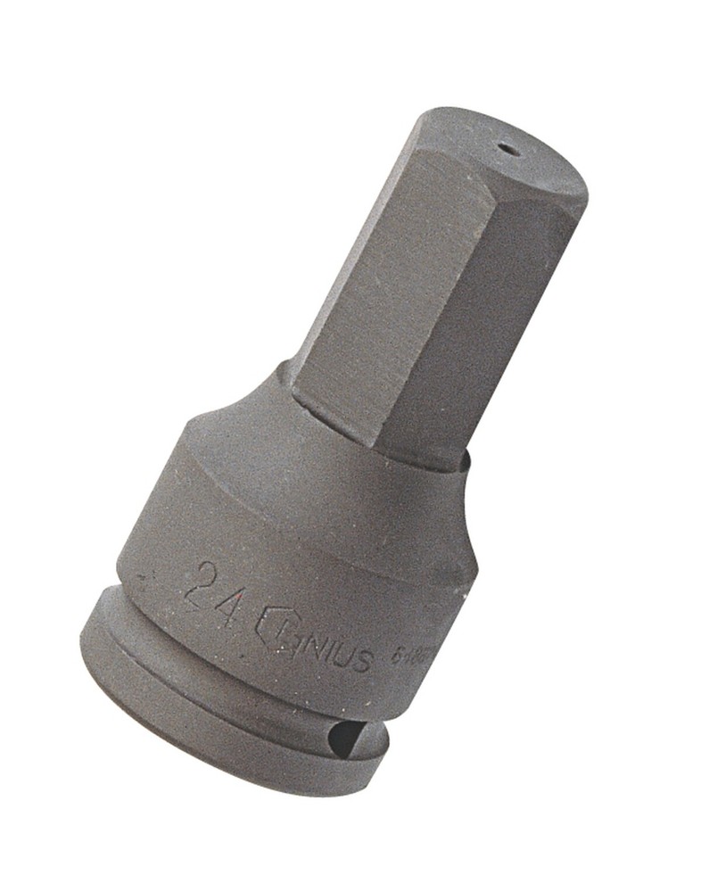 Genius Tools 1" Dr. 19mm Hex Impact Bit Socket, 98mmL (CR-Mo) - 849819
