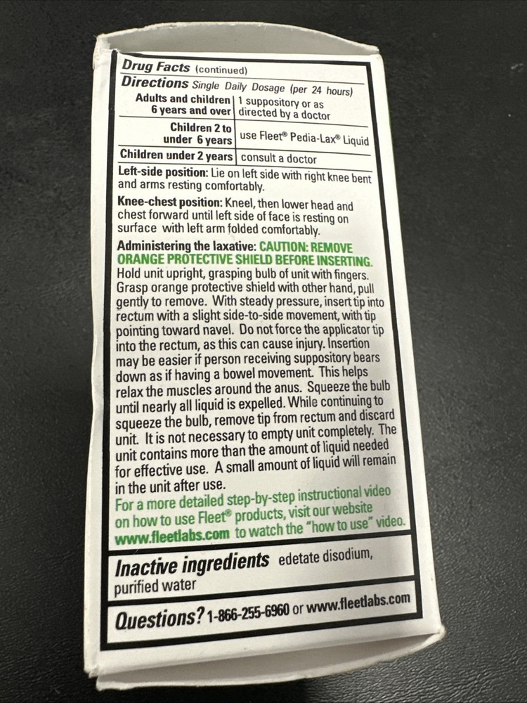 Fleet Liquid Glycerin Suppositories 4 Each