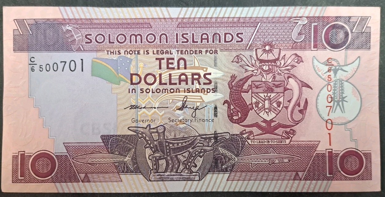 (2009) Solomon Islands 10 Dollars P27(3), C6-5007**.