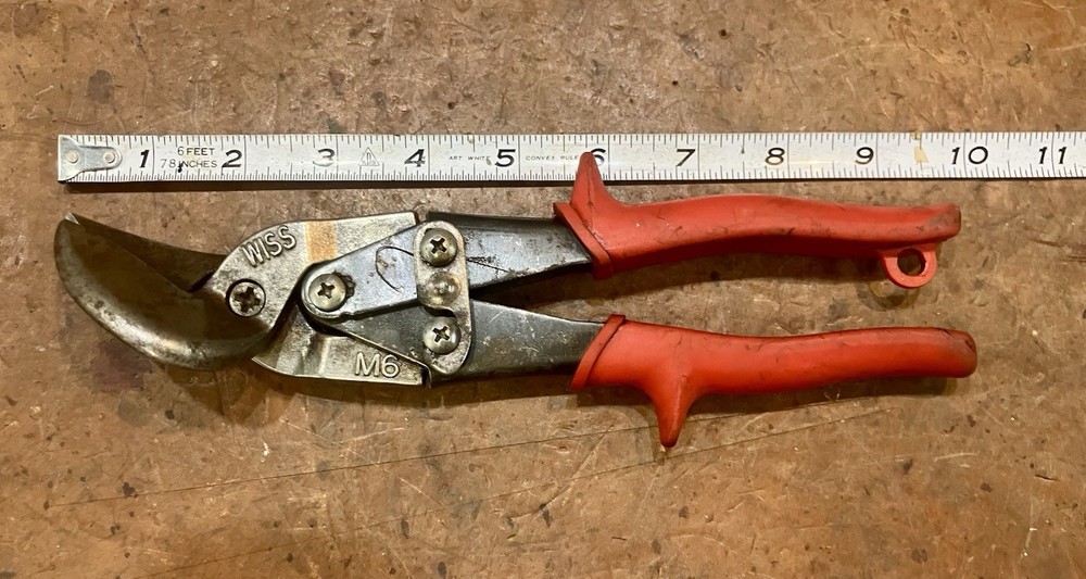 Wiss M6 Offset Left Aviation Snips • Made USA