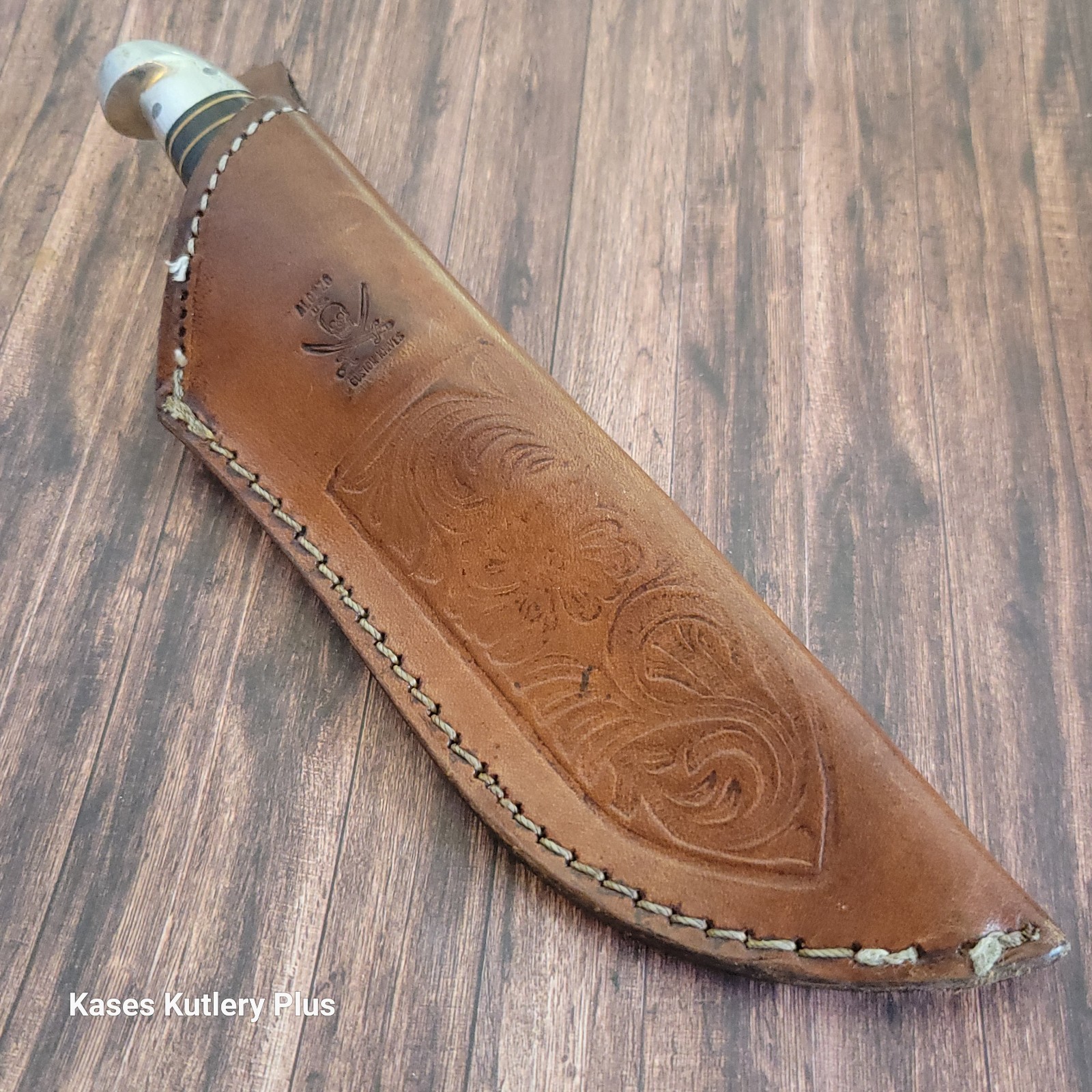 Western Hunters Fixed Blade Knife Made In Boulder Colo USA W/Sheath