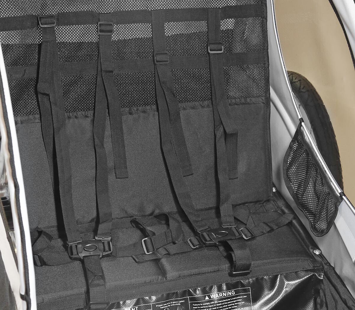 ClevrPlus Deluxe 3-in-1 Double Seat Bike Trailer Stroller Jogger for Kids, Green