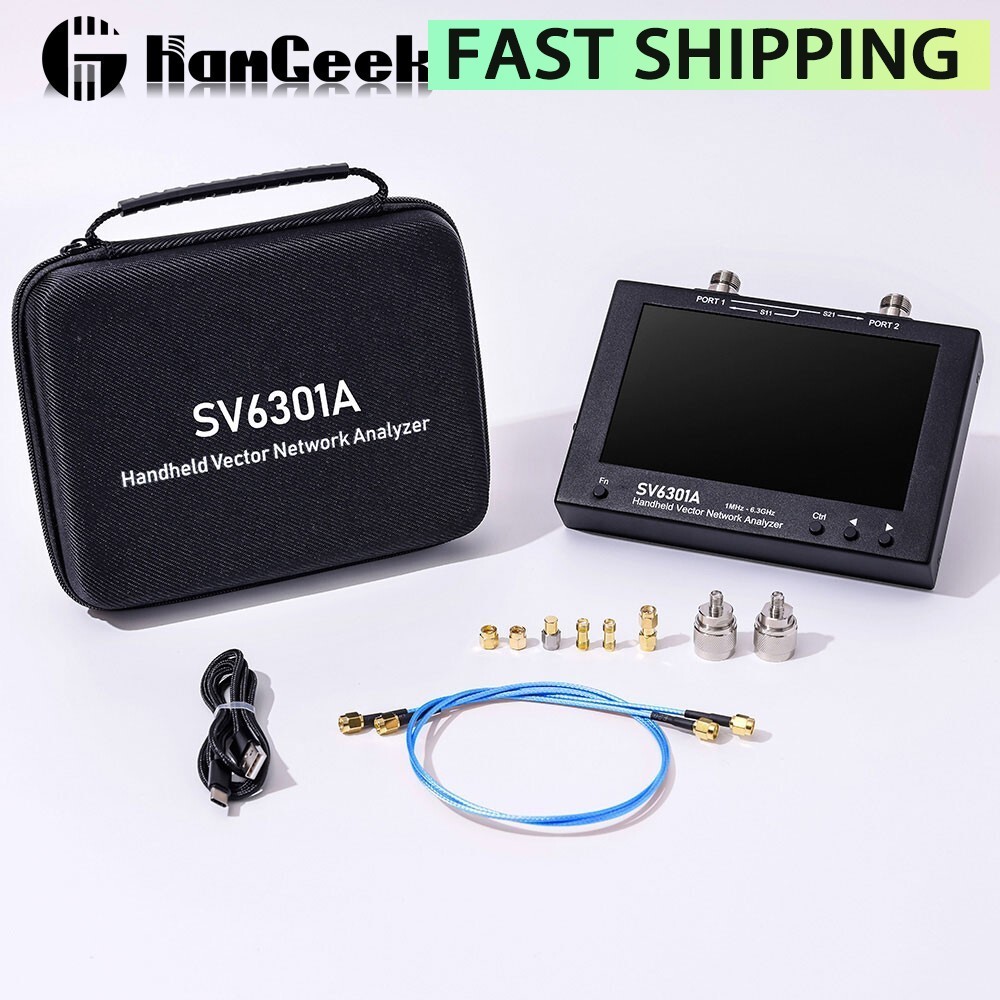 SV6301A 1MHz-6.3GHz Vector Network Analyzer with 7inch Capacitive Touch Screen