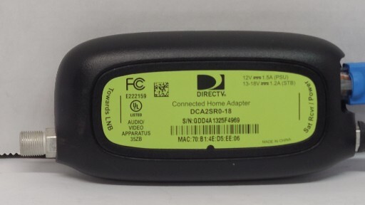 DIRECT TV CONNECTED HOME ADAPTER DCA2SR0-18 SR/C2