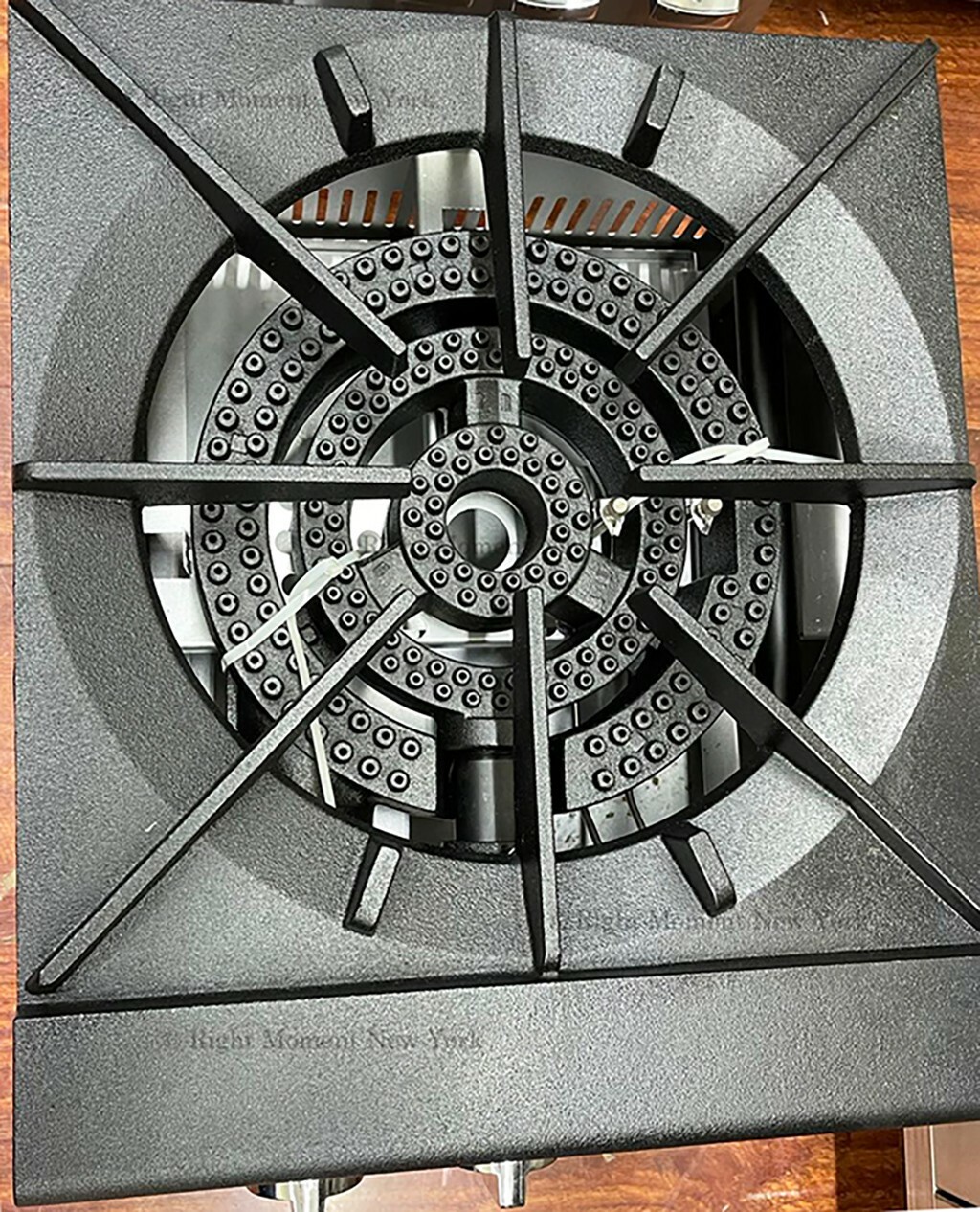 3-Rings Burner with 2 Pipe Fitting for Stock Pot, Wok Range Replacement Parts