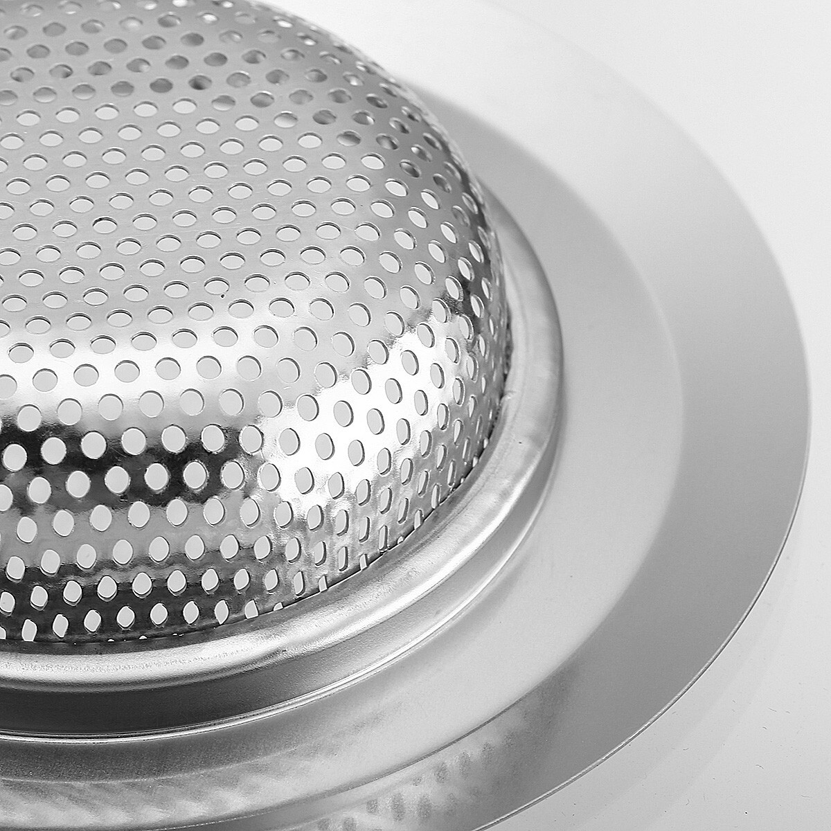 2PCS 4.5" Kitchen Bathroom Sink Strainer Stainless Steel Filter Drain Strainer