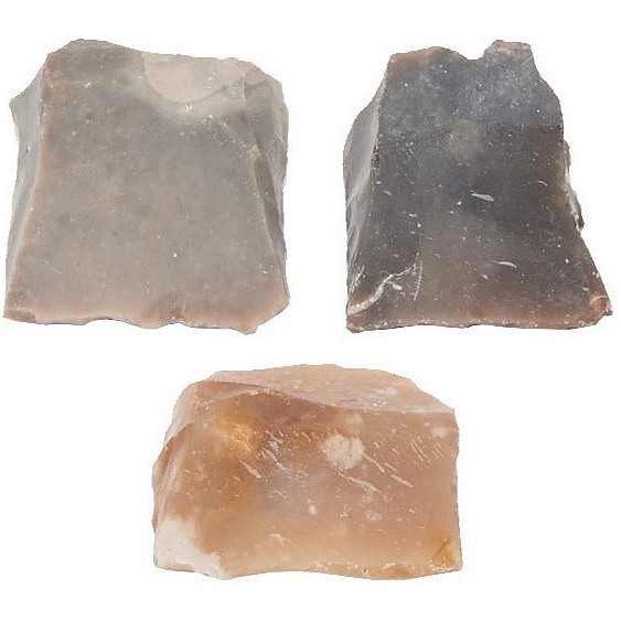 Authentic 18th Century Flintlock Standard Flints - 7/8" - 3 Pack - MZ1208