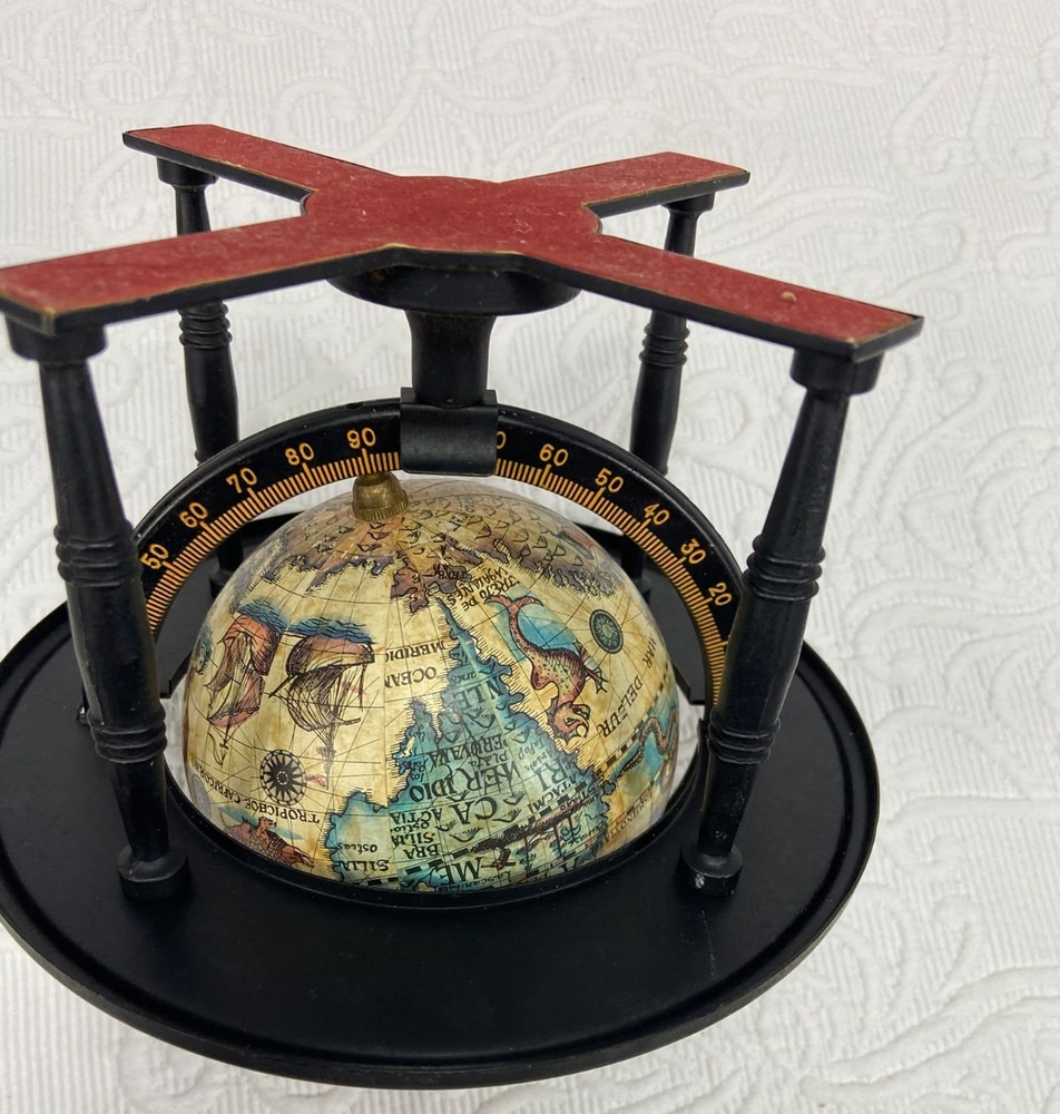 Decorative Vtg. 8 IN Terrestrial Tabletop Globe