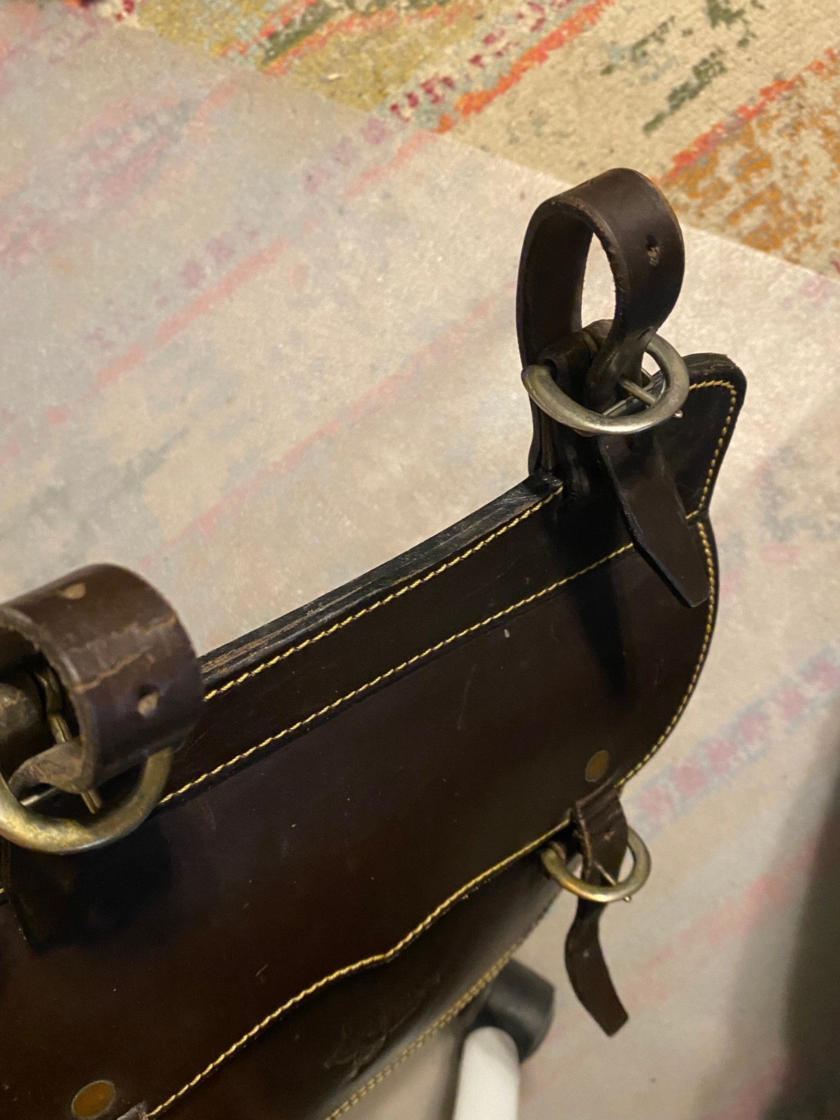 Australian saddle Leather Saddle bag Down Under Saddlery FREE SHIPPING
