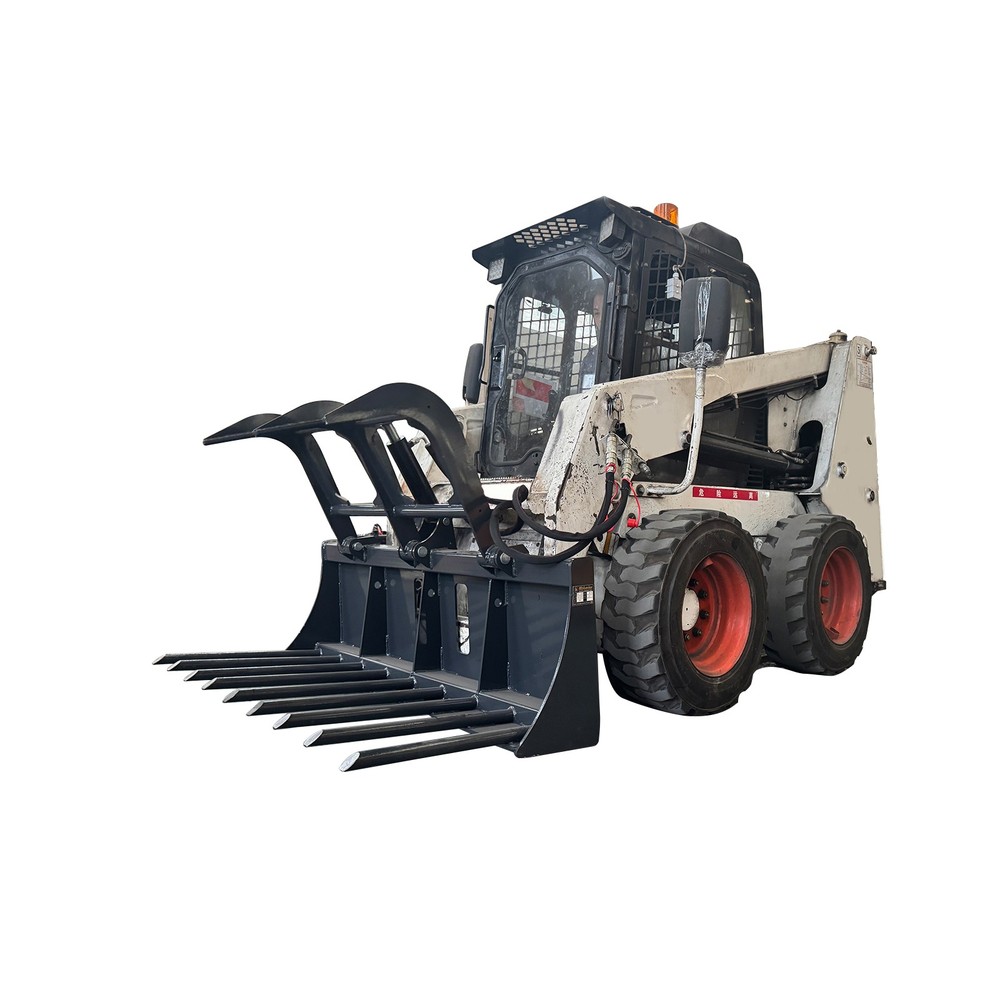 Wolverine Skid Steer Hydraulic Fork Root Grapple Attachment Grab 63" Long
