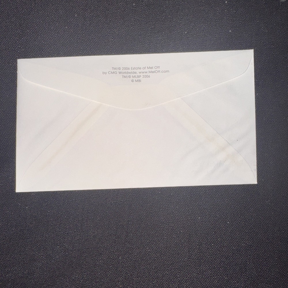 MEL OTT BASEBALL SLUGGER 2006 PCS CACHET FDC