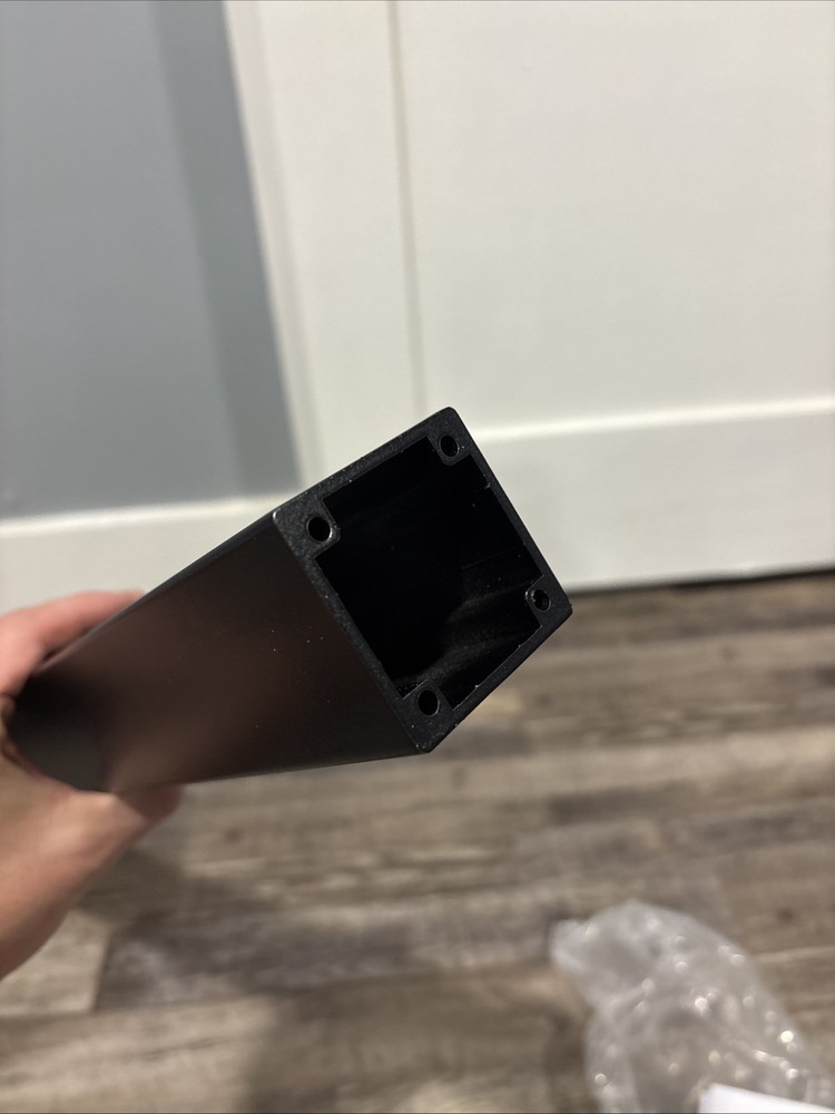 Black Cable Railing Post 2 Pack 35 x 2 x 2 in Horizontal-Hole