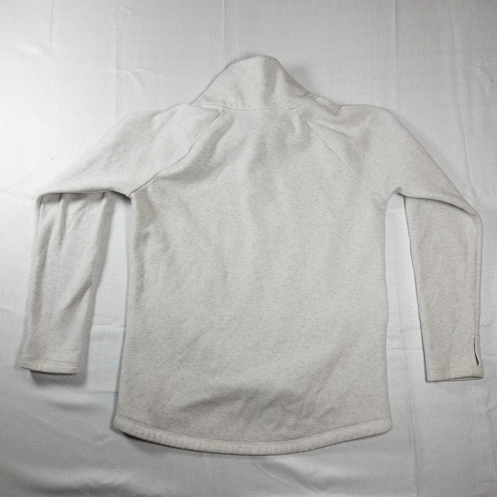 Athleta Cozy Karma Side Zip Funnel Neck Pullover Sweatshirt Size Small Oat