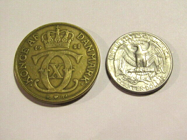Denmark 1941 2 Kroner Coin