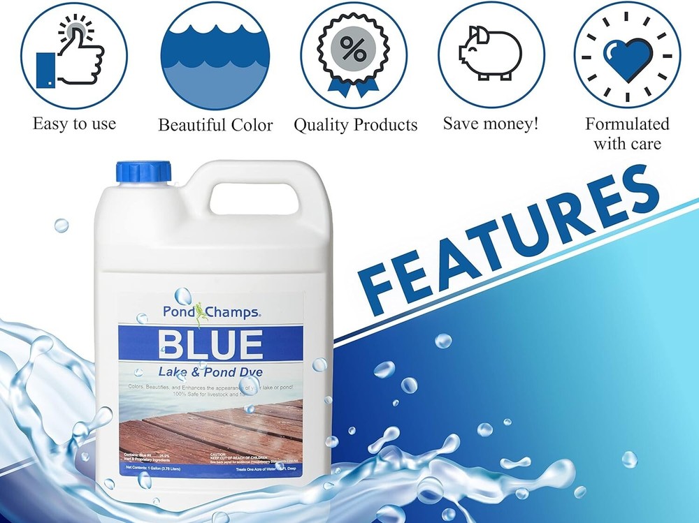 Blue Lake and Pond Dye 4 Gallon Value Pack