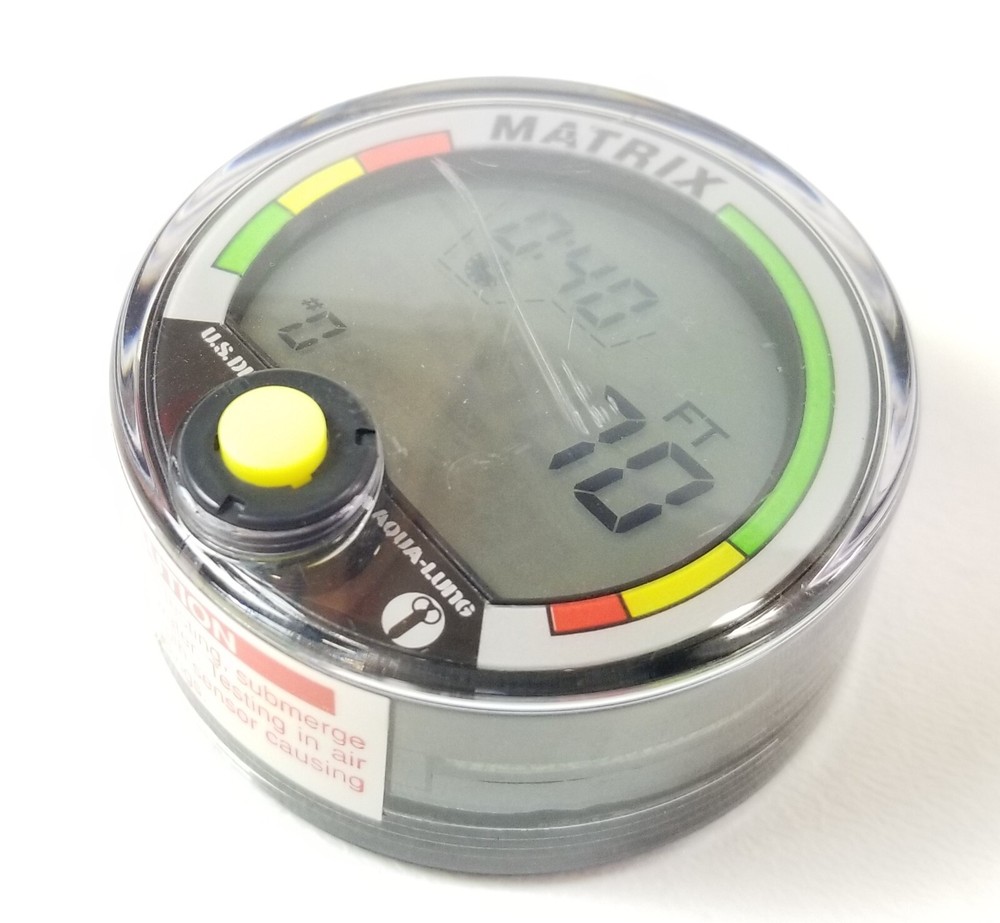 US Divers / Aqua Lung Matrix Scuba Dive Diving Computer Puck Module with Manual