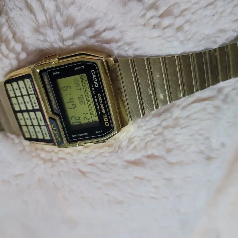 Casio Data Bank 150 Gold Edition Calculator Watch