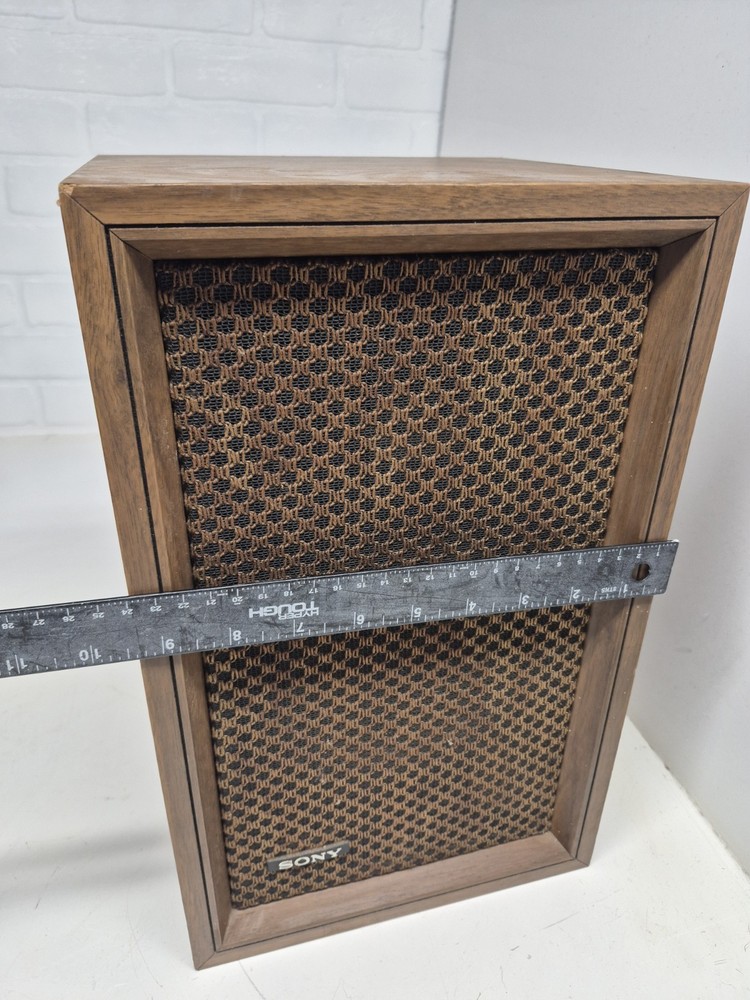 Vintage 70s Sony Bookshelf Wall Speaker