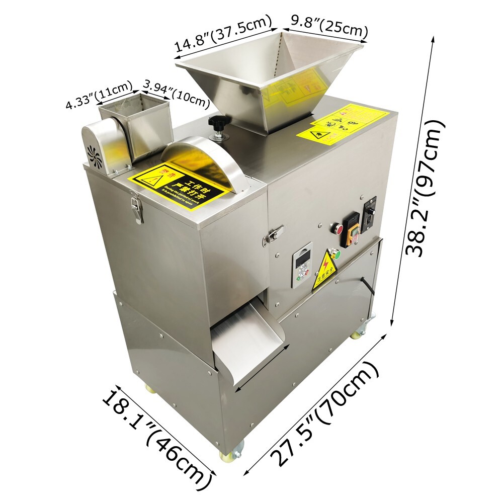 5g-500g 110V Dough Divider Machine Quantitative Cutter Roller Commercial 1500W
