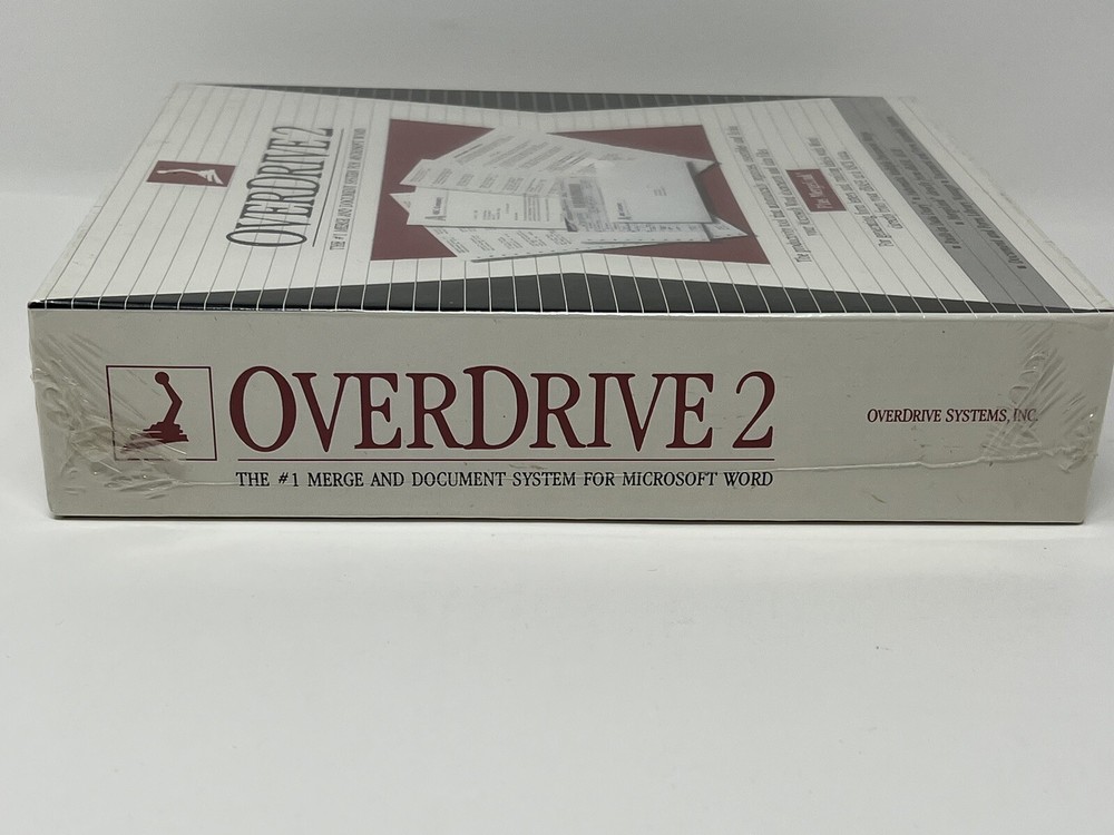 OverDrive 2 Document Management and Assembly System Software for MS Word
