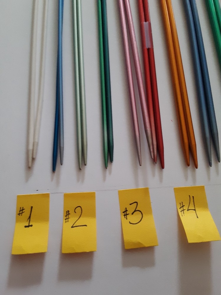 21 Complete Sets Single Point Knitting Needles Boye, Bates, other, 14", 10" KN7
