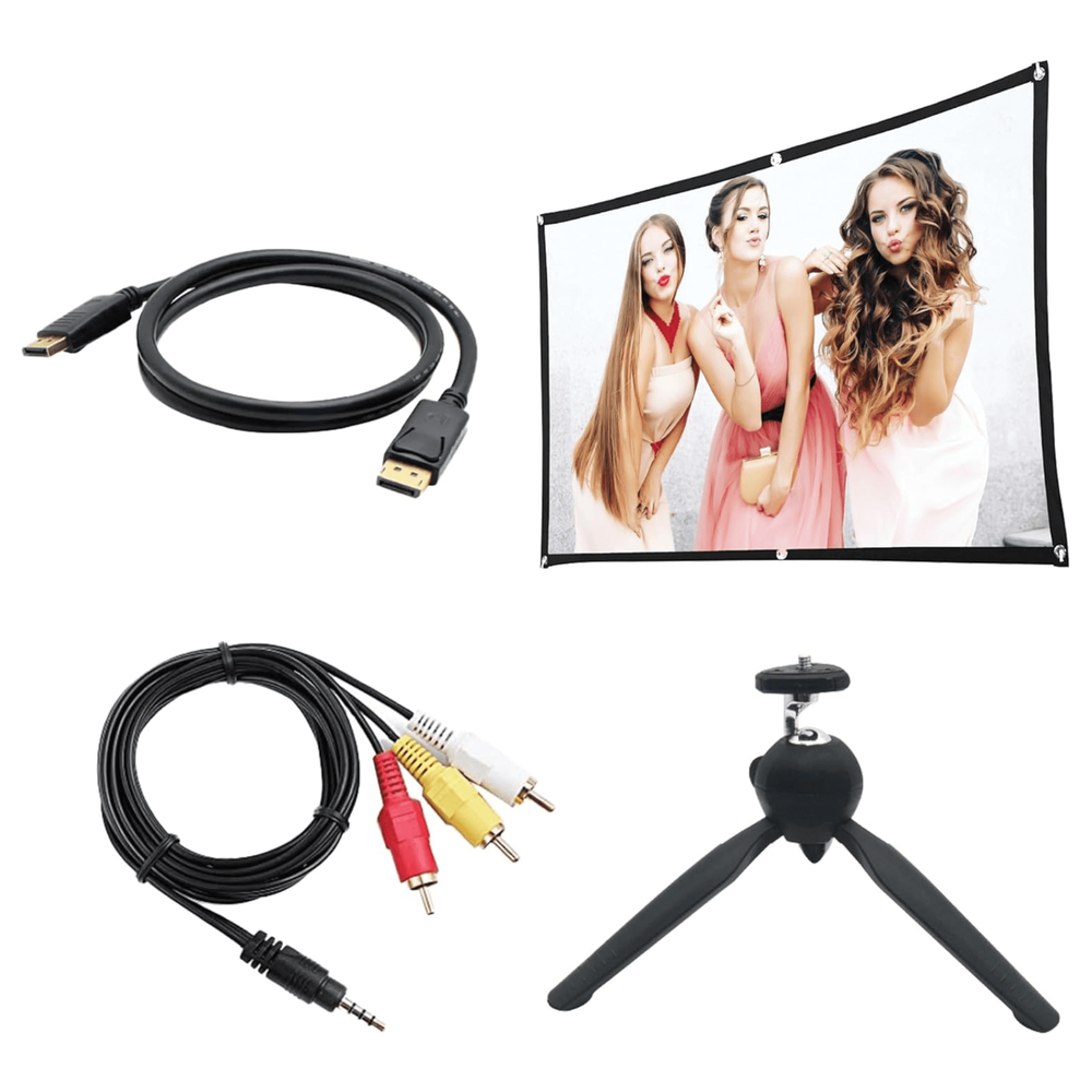 Supersonic Home Theater Projector Kit with 100 Inch Screen