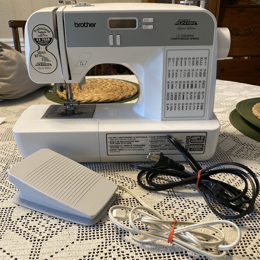 Brother sewing machine project runway limited edition CE-5000PRW computerized