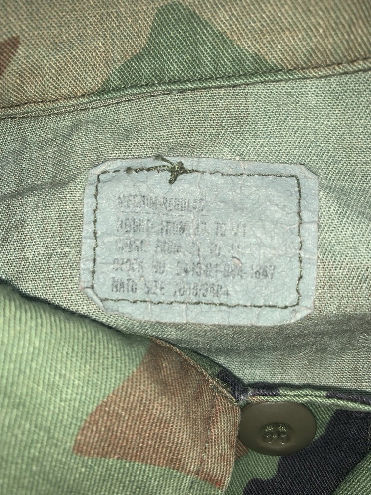 US Air Force Prime BEEF Civil Engineering BDU Jacket Staff Sergeant Medium Camo