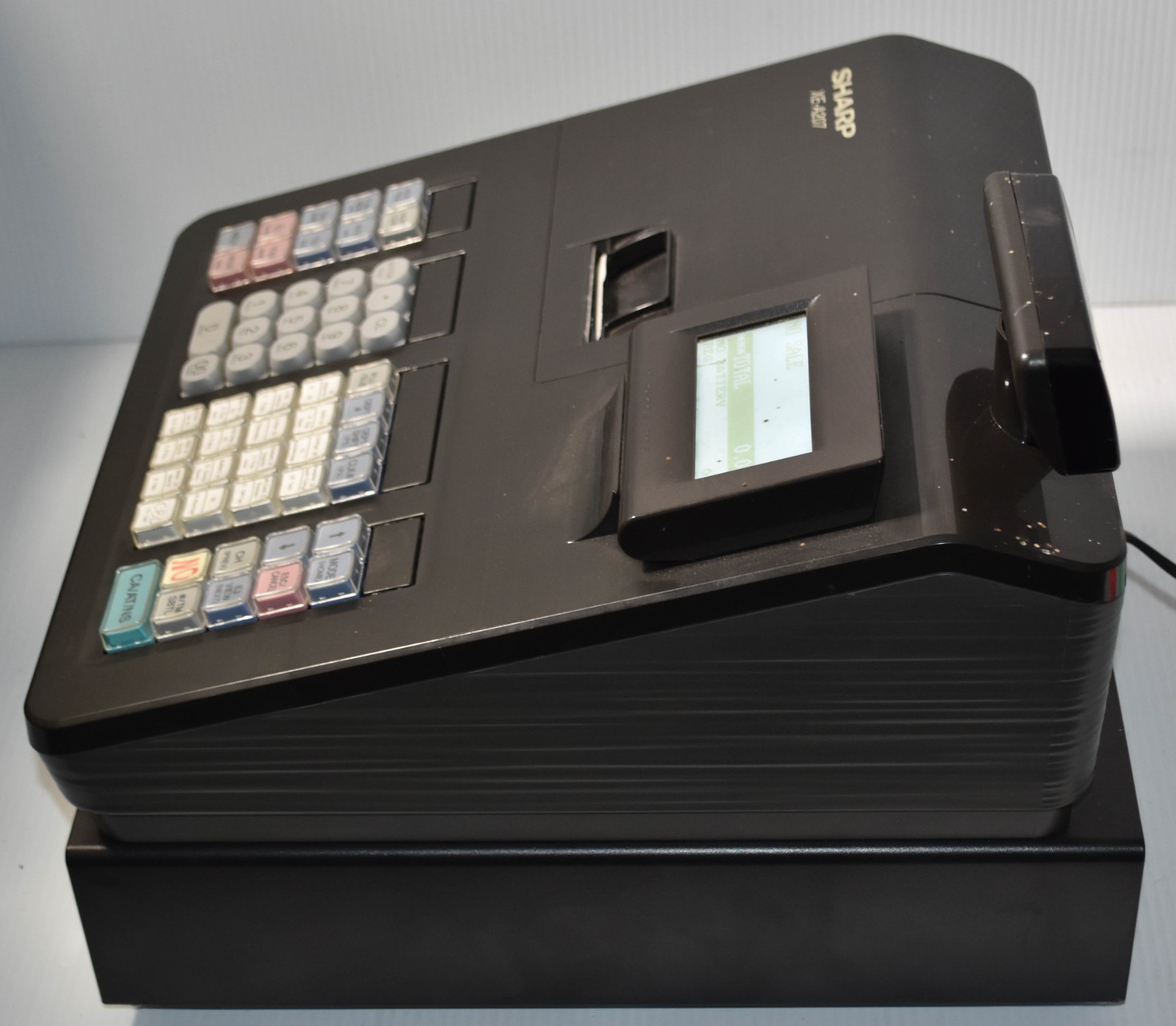 Sharp XE-A207 Electronic Cash Register - No Keys - Tested & Working